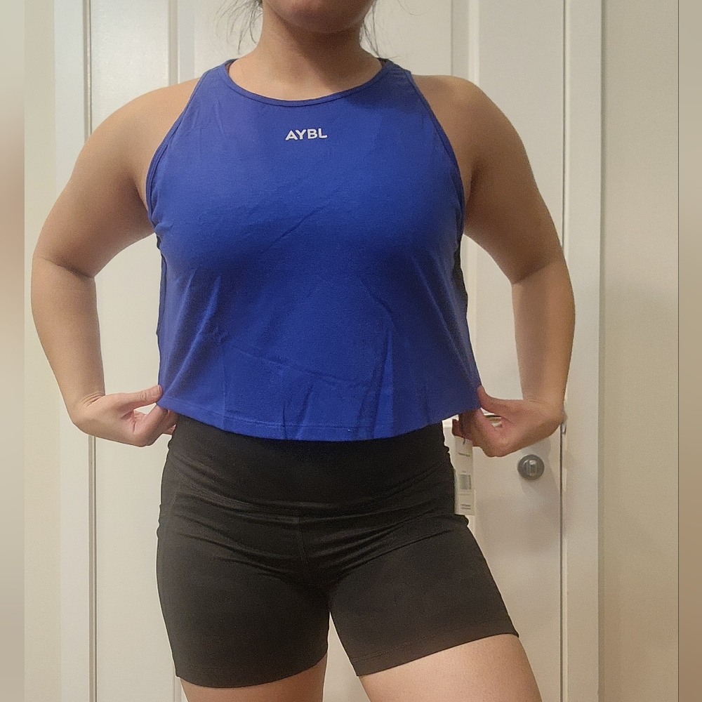 NWT Aybl Cobalt Crop Tank